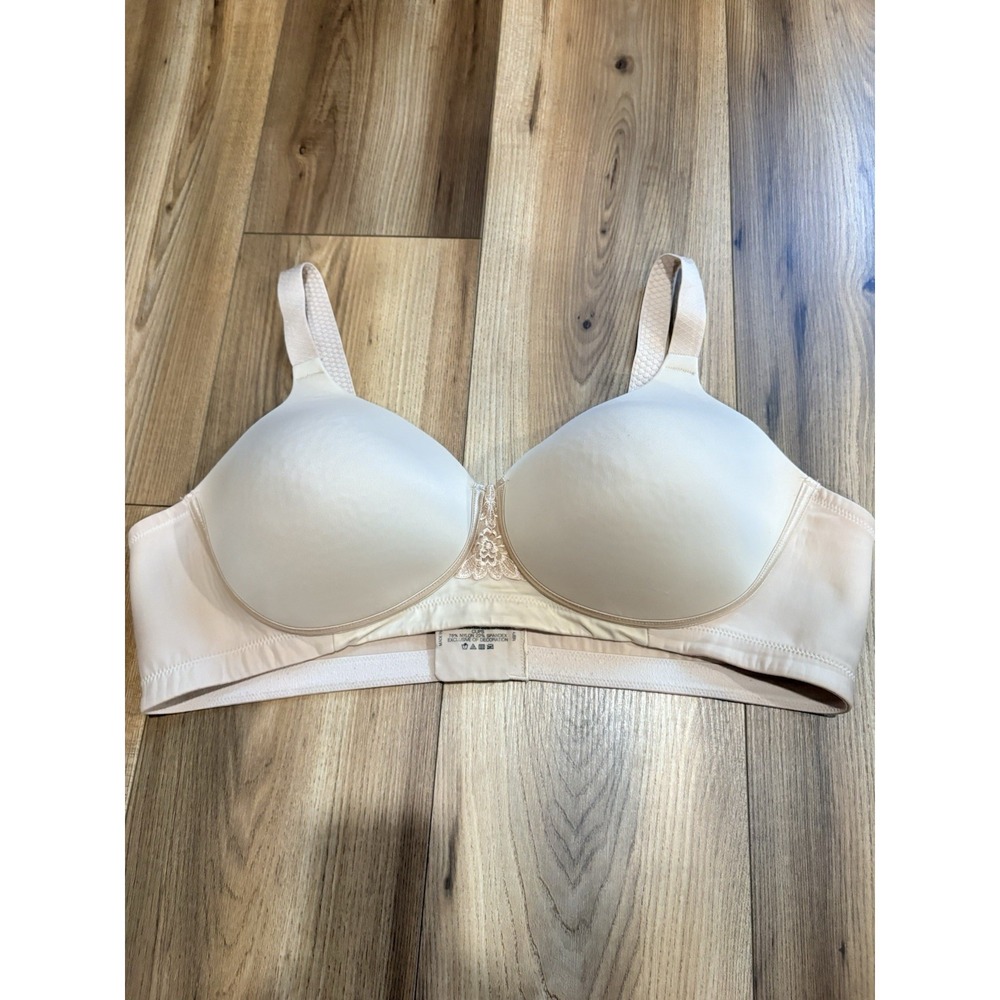 Vanity Fair Bra 44C Beige Padded Wireless Soft Stretch